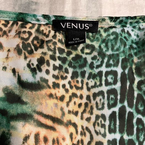 Sheer animal print cover up from Venus, size large - Picture 3 of 3